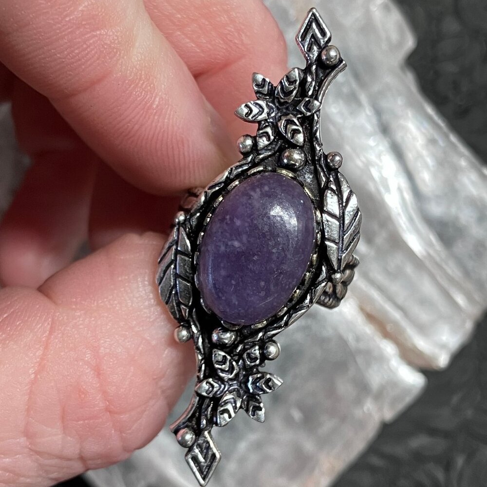 Lepidolite Fantasy Styled Ring - image 1